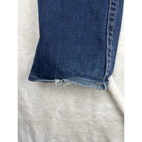 Vintage True Religion Jeans Womens Size 32 Made In USA Leather Patch Dark Blue - Picture 14 of 15